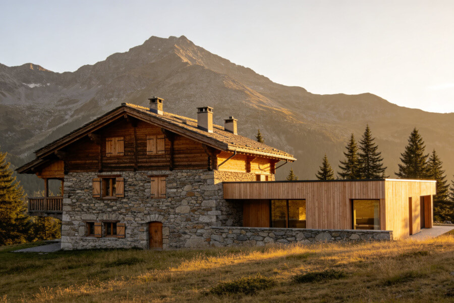 Extension de chalet — Montriond
