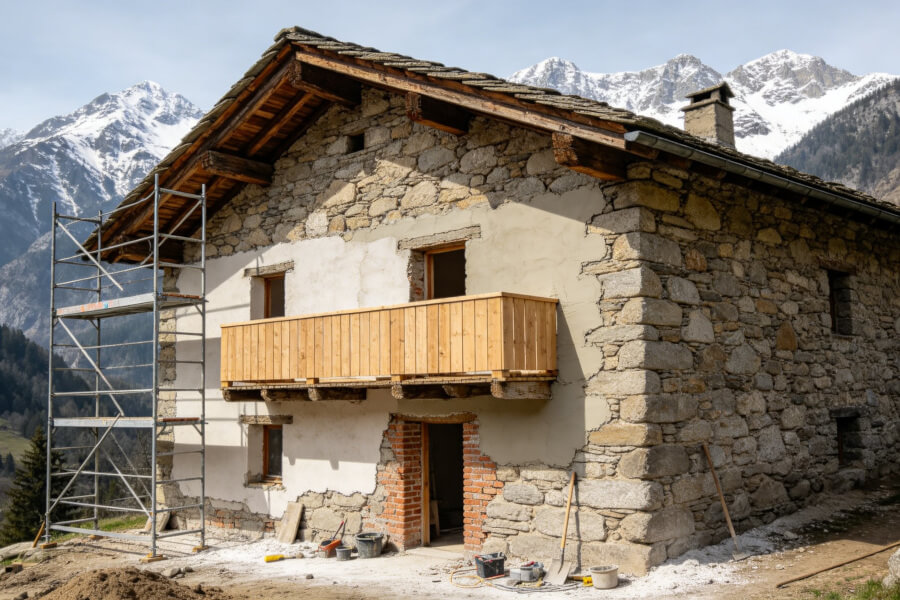 Rénovation de ferme — vallée d'Abondance