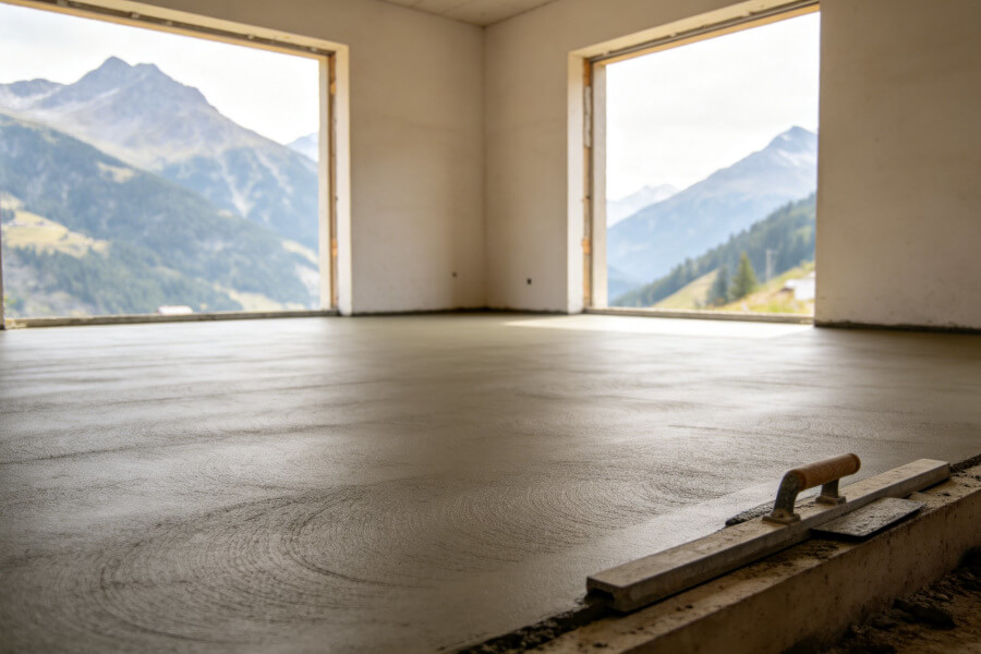 chape ou dallage extérieur